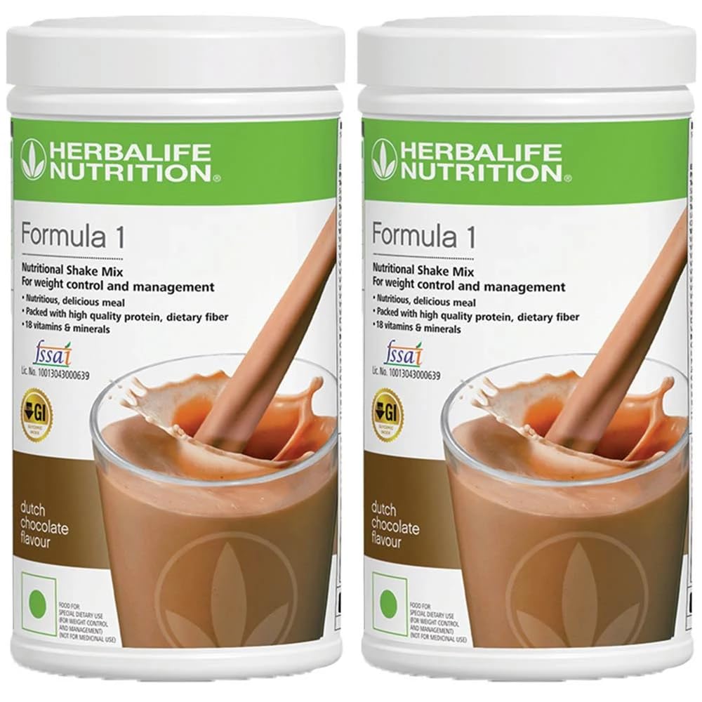 Herbalife Nutrition Formula 1 Nutritional Chocolate Shake (1 Kg) - Pack of 2